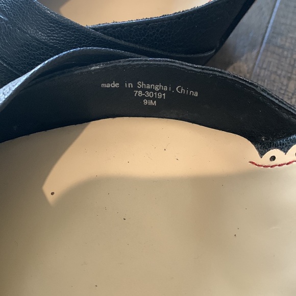 Johnston & Murphy Black Leather Slingback Heel Sz 9.5 - Picture 6 of 10